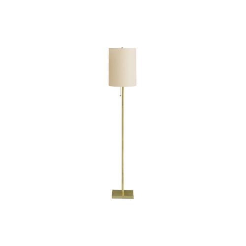 Monarch Specialties I 9759 - Lighting, 62"H, Brass Metal, Ivory / Cream Shade, Contemporary