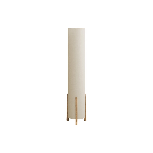 Monarch Specialties I 9755 - Lighting, 50"H, Floor Lamp, Brown Wood Look, Ivory / Cream Shade, Contemporary