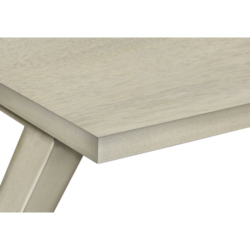 Monarch Specialties I 3989 - Accent Table, End, Side Table, Square, Nightstand, Bedroom, Lamp, Antique White Veneer, Transitional