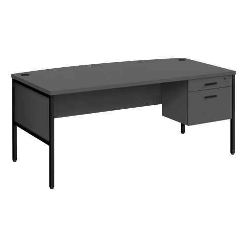 Monarch Specialties I 7730 - Computer Desk, 72"L, Home Office, Work, Laptop, Commercial Grade, File Storage Drawer, Grey Laminate, Black Metal,