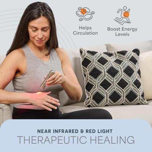 Lifepro Infrared & Red Light Therapy Device - Portable Pain Relief for Body Joints & Muscles, 3 Wavelengths