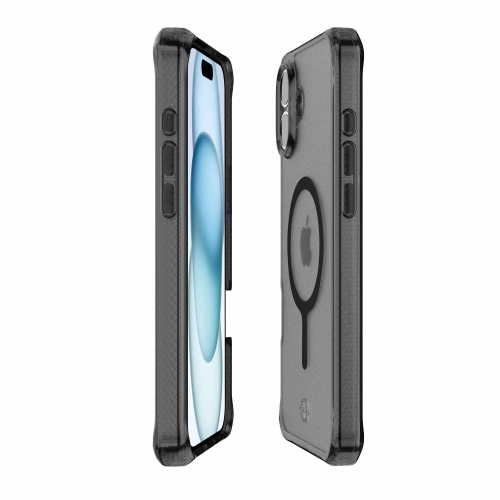 ITSKINS Hybrid_R Vapor MagSafe Case | Made for iPhone 16 | Smoke