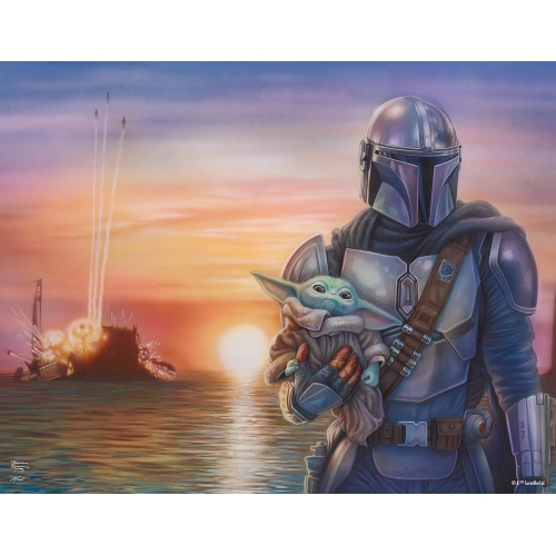 Ceaco - 4 in 1 Multipack - Thomas Kinkade - Star Wars Mandalorian II - 500 Piece Jigsaw Puzzles