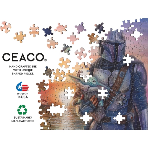 Ceaco - 4 in 1 Multipack - Thomas Kinkade - Star Wars Mandalorian II - 500 Piece Jigsaw Puzzles