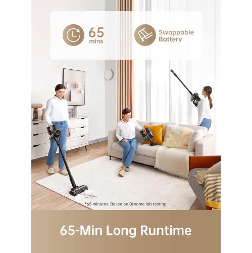 Aspirateur sans fil R10 Pro de Dreame, sans fil, 65&nbsp;min d'autonomie, léger, anti-enchevêtrement, aspiration de 150 AW, idéal pour les planchers