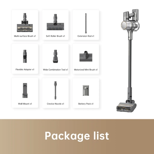 Aspirateur sans fil Dreame R20 : Tête de brosse double, Smart Stick, puissante rechargeable, 90&nbsp;Min Runtime, idéale pour les planchers durs, les