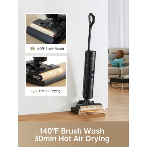 Dreame H13 Pro Wet/Dry Vacuum: Smart Cordless Cleaner for Hard Floors, 140F Brush Wash, Hot Air & Dual Rotation Self-Cleaning, Ideal for Sticky