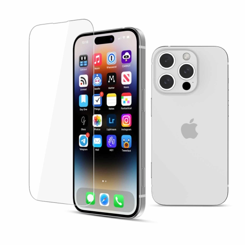 22 Cases Protecteur d'écran en verre trempé | Conçu pour iPhone 16 Pro Max