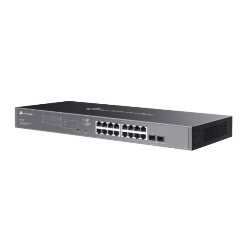 TP-Link TL-SG2218P 16 Port Gigabit Smart Managed PoE Switch | 16 PoE+ Ports @150W, 2 SFP Slots, Support Omada SDN, PoE Recovery, IPv6, Static Routing