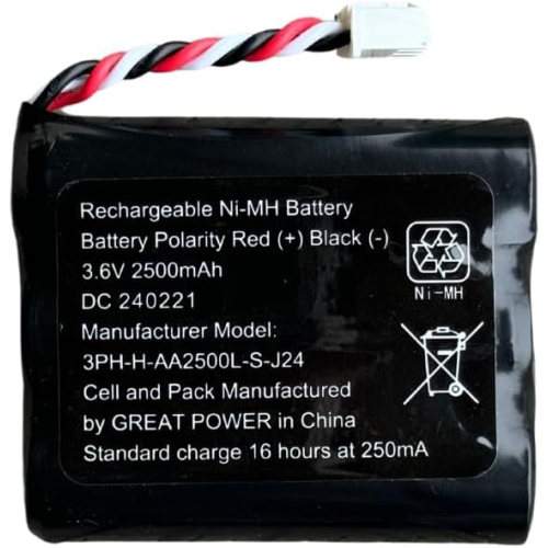 Batterie NiMH rechargeable 2500&nbsp;mAh d'ATEL