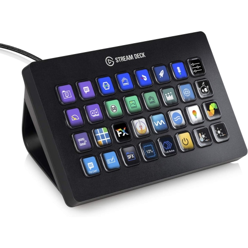 Refurbished(Excellent)- Elgato Stream Deck XL – Advanced Studio Controller, 32 macro keys