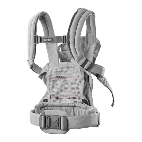 BabyBjorn Harmony Carrier in Woven Melange Fabric - Light Gray