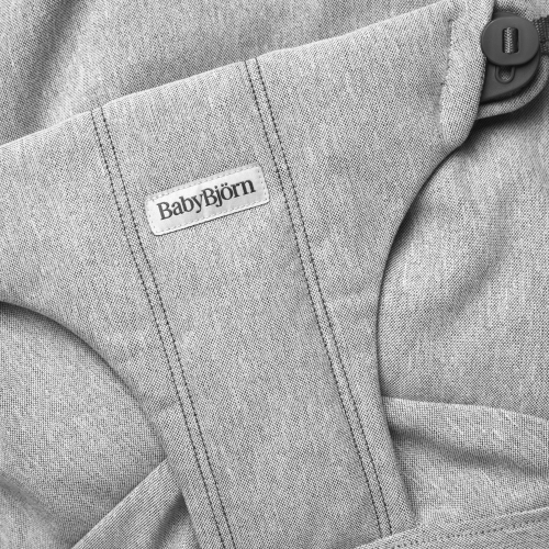 BabyBjorn Bouncer Bliss in Woven Melange Fabric - Light Gray on Light Gray Frame