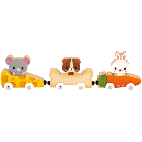 JANOD  Magnetic Wooden Toy Set - Pets