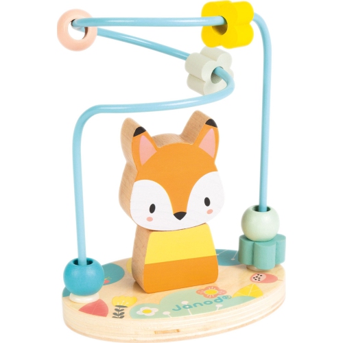 Janod Wooden Bead Maze Activity Toy - Fox
