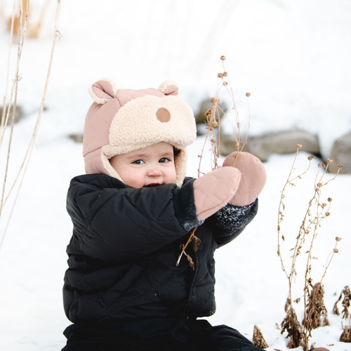 Chapeau d'aviateur d'hiver Teddy de Calikids - fer