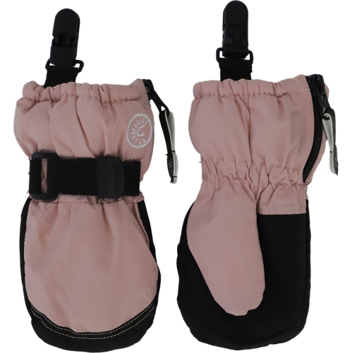 Calikids Waterproof Winter Mittens with Cuff Clips - Rose