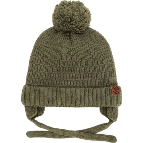 Calikids Cashmere-Feel Knit Winter Hat - Olive