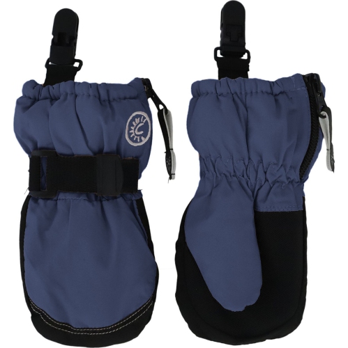 Calikids Waterproof Winter Mittens with Cuff Clips - Blue