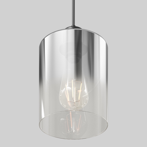 Artika Haze Contemporary Single Pendant Light, Matte Black