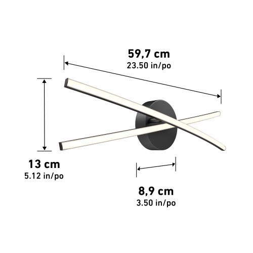 Artika Orly LED Modern Bathroom Vanity Light Fixture