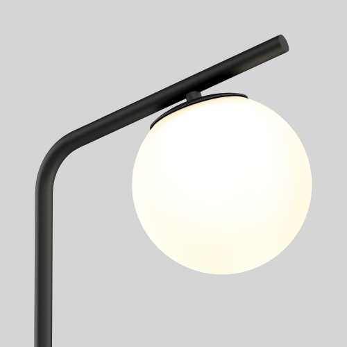 Artika Clayton Modern Mid-Century Plug In Floor Lamp, Black