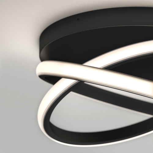 Artika Orbia Modern LED Ceiling Light Fixture, Black