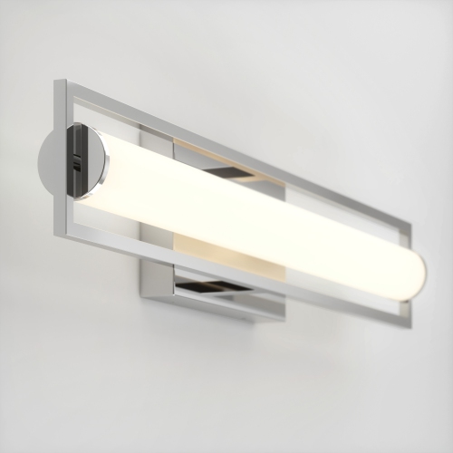 Artika Rialto Modern Bathroom Vanity Light Fixture, Chrome