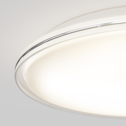 Artika Astrid Modern LED Flush Mount Ceiling Light Fixture with Remote, White