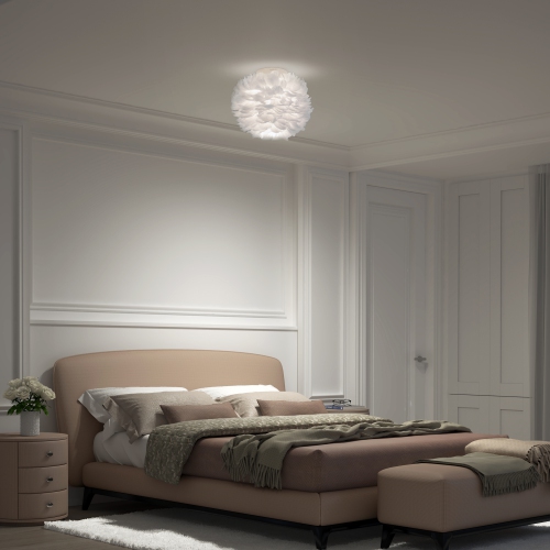 Plafonnier moderne encastré Artika Plume, blanc