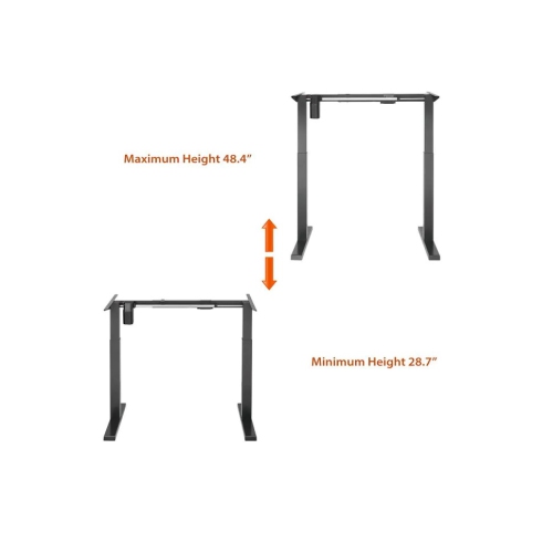 Boost Industries Floor Standing Motorized Height Adjustable Desk Frame (Black)