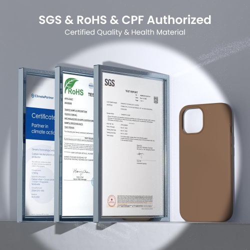 ORNARTO Compatible with iPhone 15 Plus Case 6.7", Slim Liquid Silicone 3 Layers Full Covered Soft Gel Rubber Case Protective Cover 6.7 inch-Brown