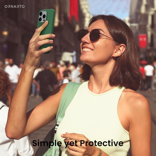 ORNARTO Compatible with iPhone 16 Pro Case 6.3",Liquid Silicone 3 Layers Full Covered Soft Gel Rubber Phone Case, Shockproof Protective Cover-Clover