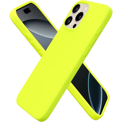 ORNARTO compatible avec l’étui iPhone 16 Pro Max 6,9 po, 3 couches de silicone liquide, étui de téléphone en caoutchouc souple entièrement recouvert