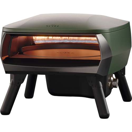 Image 1 of 5.. 13” Witt Piccolo Pizza Oven with rotating stone - Matte Green