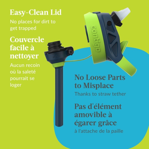 Contigo - bouteille d'eau pour enfants, couvercle antifuite, capacité 414&nbsp;ml, motif chien