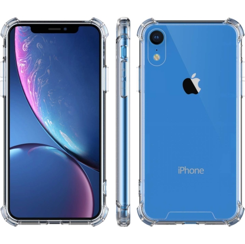 Apple iPhone XR Soft Gel Clear Case with Shockproof Bumper Durable Transparent Cover with Impact-Resistant Protection