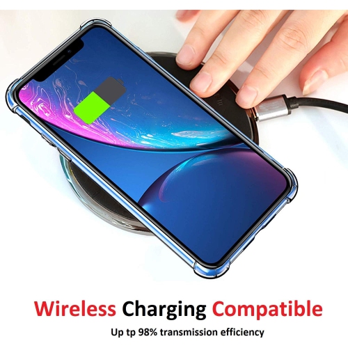 Apple iPhone XR Soft Gel Clear Case with Shockproof Bumper Durable Transparent Cover with Impact-Resistant Protection