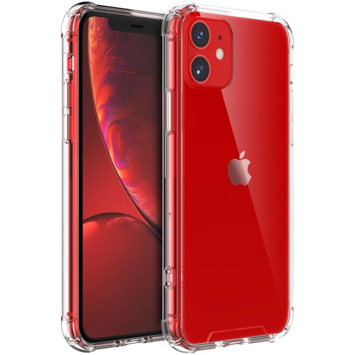 Apple iPhone 11 Clear Case with Shockproof Bumper Durable Transparent Cover with Impact-Resistant Protection