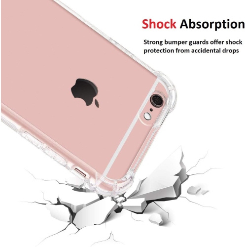 Étui transparent pour iPhone 6 plus d'Apple avec pare-chocs durable, transparent et résistant aux chocs