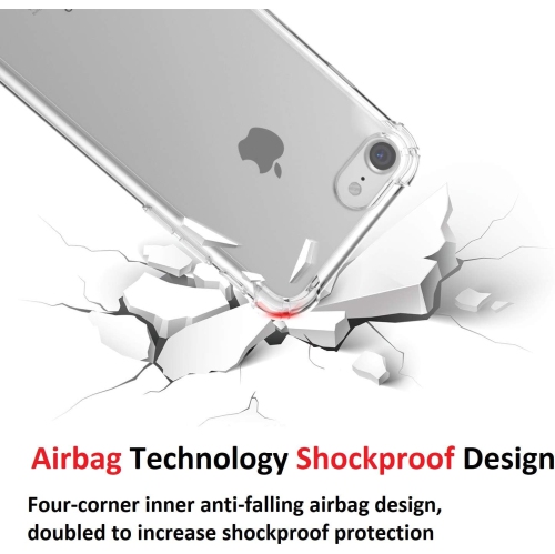 Apple iPhone 7 plus / iPhone 8 plus Étui transparent antichoc pare-chocs durable transparent avec protection résistante aux chocs