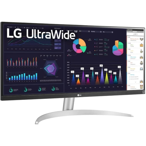 Open Box - LG UltraWide FHD 29-Inch Computer Monitor 29WQ600-W, IPS with HDR 10 Compatibility, AMD FreeSync, and USB Type-C, White/Silver