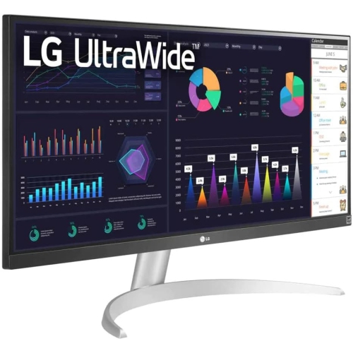 Open Box - LG UltraWide FHD 29-Inch Computer Monitor 29WQ600-W, IPS with HDR 10 Compatibility, AMD FreeSync, and USB Type-C, White/Silver