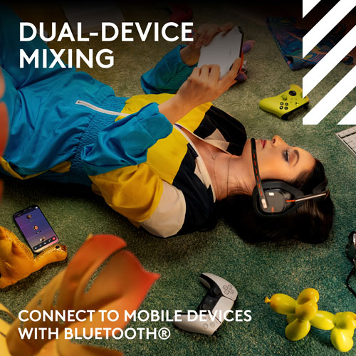 Casque de jeu sans fil A50 LIGHTSPEED de Logitech avec station d'accueil - Noir