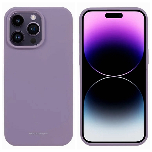 TopSave Goospery Liquid Silicone Gel Rubber Full Body Protection Cover Case For iPhone 16 Pro, Purple