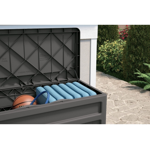 Suncast - 73 Gal. Medium Deck Box w/Seat - Stoney