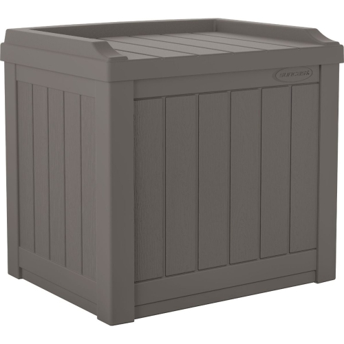 SUNCAST  - 22 Gal. Small Deck Box W/storage Seat - Stoney