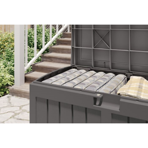 Suncast - 50 Gal. Medium Deck Box w/Seat - Stoney