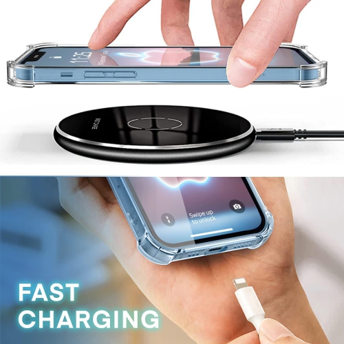 Apple iPhone 14 Plus /15 Plus Clear Case with Shockproof Bumper Durable Transparent Cover with Impact-Resistant Protection