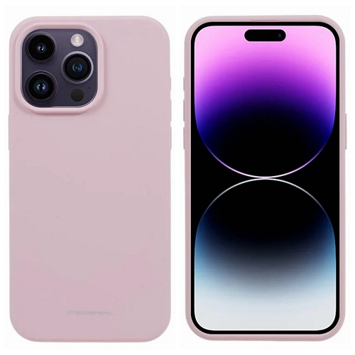 TopSave Goospery Liquid Silicone Gel Rubber Full Body Protection Cover Case For iPhone 16 Pro, Pink Sand